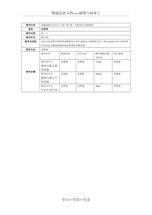 人教版七年級(jí)下冊(cè)語(yǔ)文《集體生活成就我》-教案(共1頁(yè))