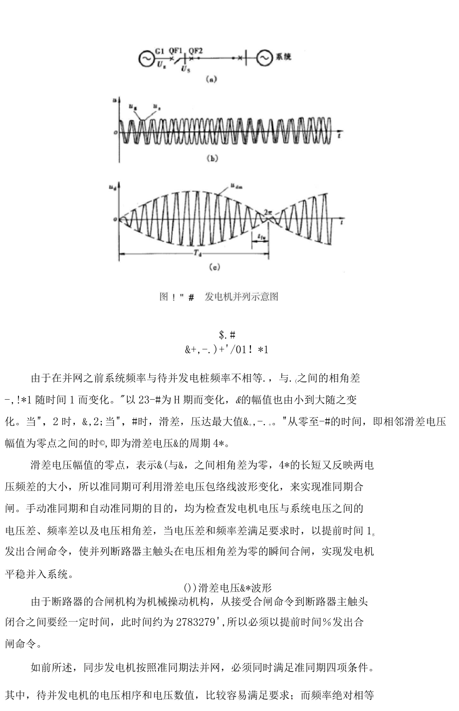 之發電機同期並列原理詳解