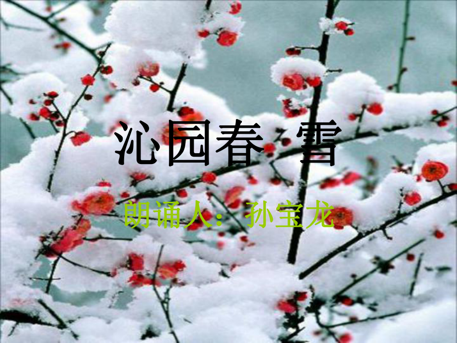 沁园春_雪_朗诵(伴背景音乐：沁园春_雪__洪啸音乐教育工作站下载_)_第1页