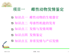 知識點一雌性動物的生殖器官PPT課件