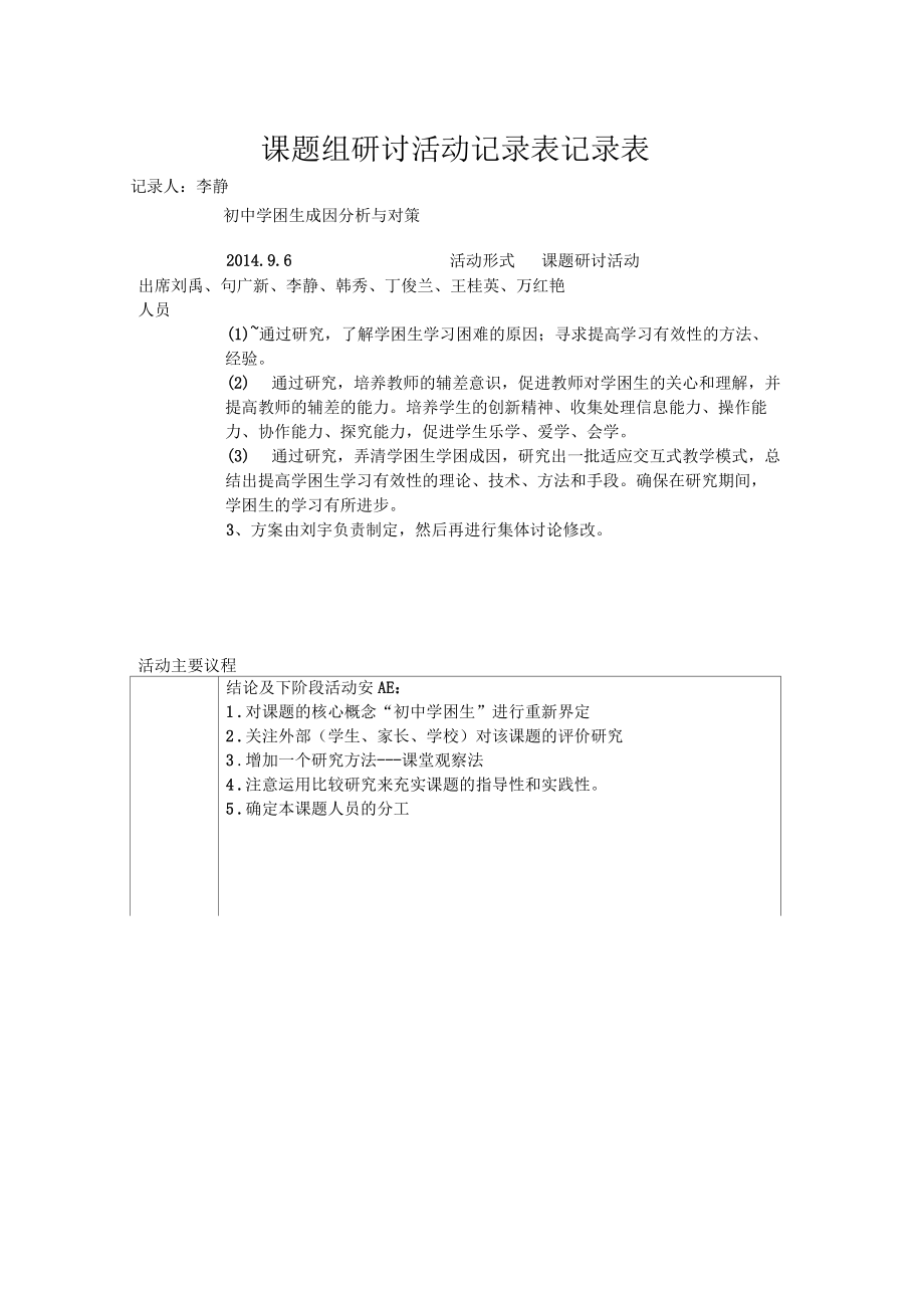 研讨活动记录表_第1页