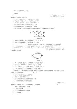 2014浙江高考生物一輪復(fù)習(xí)專(zhuān)講專(zhuān)練第31講生態(tài)系統(tǒng)的營(yíng)養(yǎng)結(jié)構(gòu).