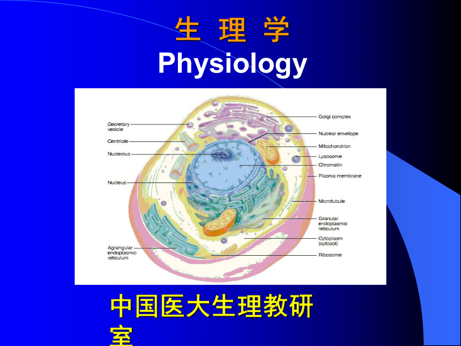 生理學(xué)：第一章緒論_第1頁(yè)