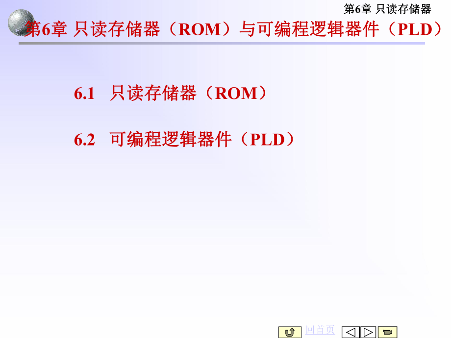 第6章只讀存儲(chǔ)器(ROM)與可編程邏輯器件(PLD)36頁_第1頁