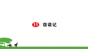 部編七年級語文上冊作業(yè)課件- 11竊讀記(1)