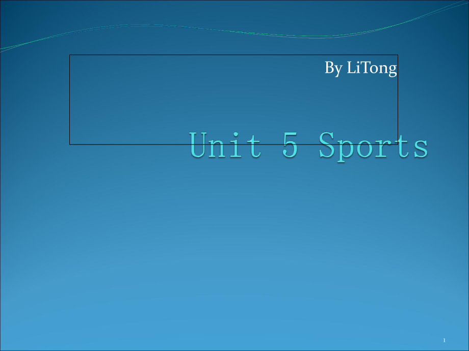 體育英語(yǔ)口譯Unit 5 Sports.ppt_第1頁(yè)