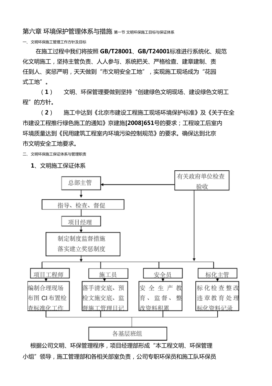 第六章环境保护管理体系与措施绿色施工方案_第1页