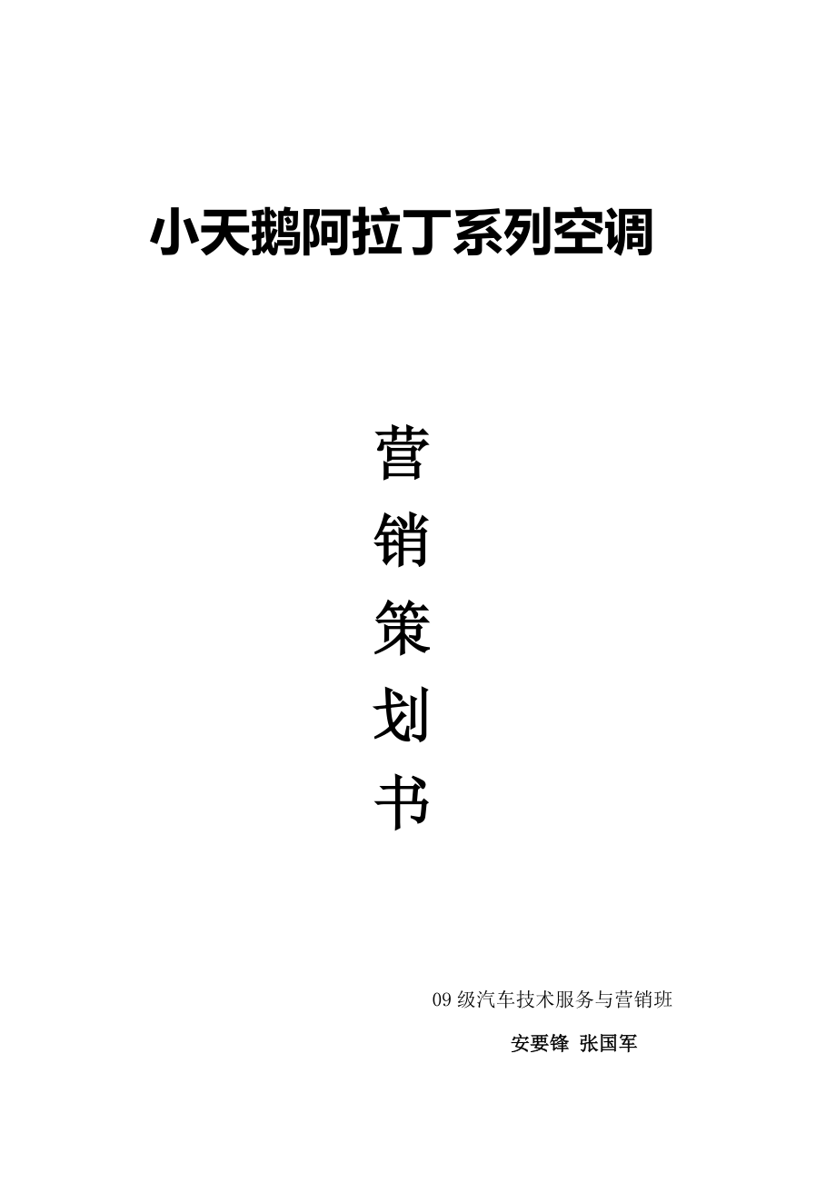 營銷策劃書 阿拉丁_第1頁