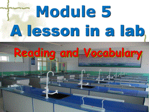外研社高中英语必修一Module5Readingandvocabulary
