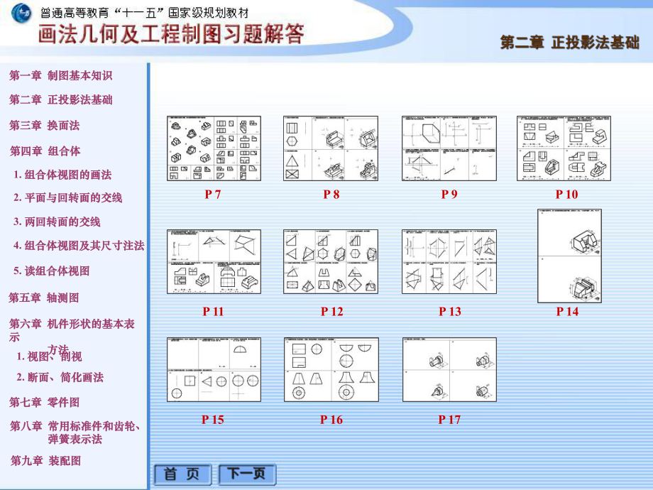 画法几何及工程制图习题解答第二章正投影法基础PPT课件_第1页