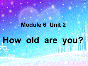 外研三年級(jí)起點(diǎn)三年級(jí)上冊(cè)Module 1Unit 2 How are youPPT課件 (6)