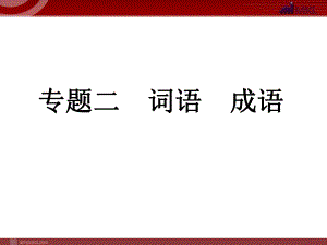 中考語文復習專題2 詞語 成語課件