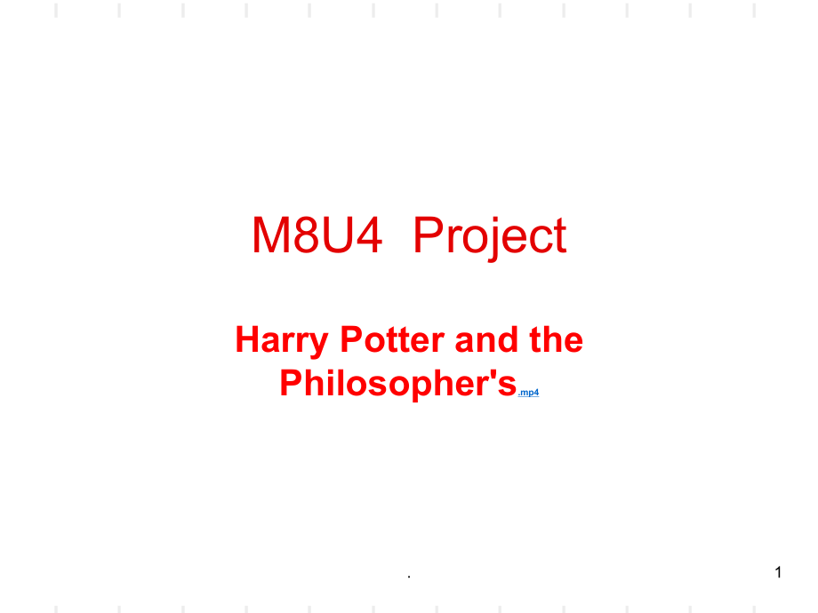 M8U4projectPowerPoint演示文稿_第1页