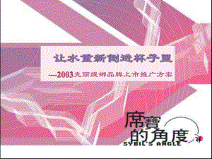 2003克麗緹娜品牌上市推廣方案.ppt語文