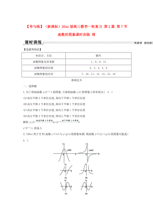 新版新課標(biāo)高三數(shù)學(xué)一輪復(fù)習(xí) 第2篇 第7節(jié) 函數(shù)的圖象課時(shí)訓(xùn)練 理