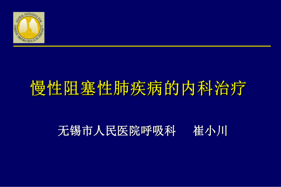 copd的内科治疗 ppt课件数学_第1页