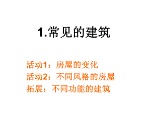 六年級(jí)下冊(cè)科學(xué)課件－第1課 常見的建筑｜ 冀教版(共20張PPT)