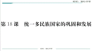 人教版七年級(jí)歷史下冊(cè)作業(yè)課件第18課 統(tǒng)一多民族國(guó)家的鞏固和發(fā)展