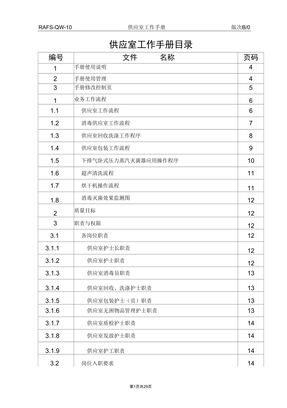 供应室工作手册_第1页