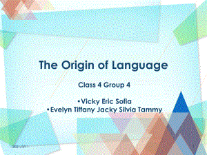 The-Origin-of-Language-语言学