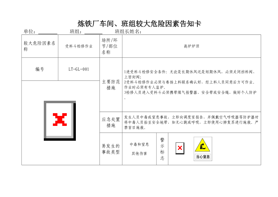 【告知牌】煉鋼廠全套重大危險源告知牌（41頁）_第1頁