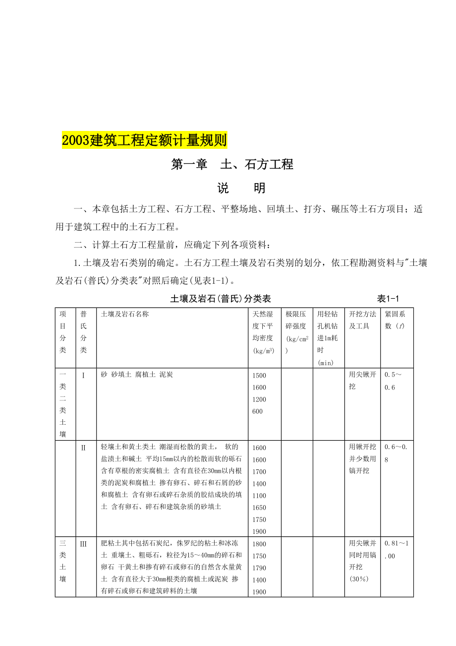 建筑工程定额计量规则详细说明_第1页