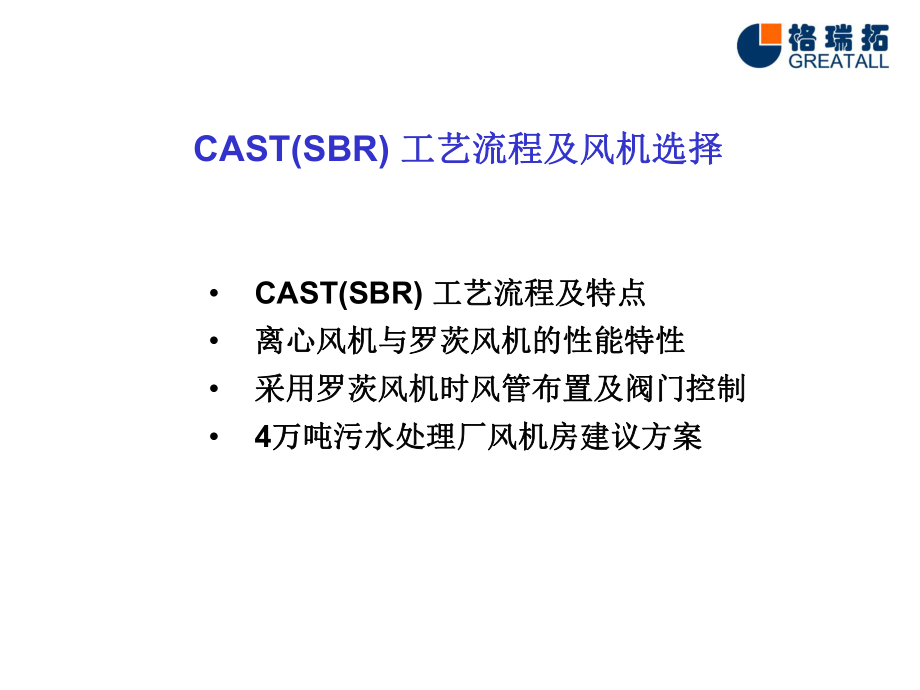 CAST(SBR)工艺流程及风机选型_第1页