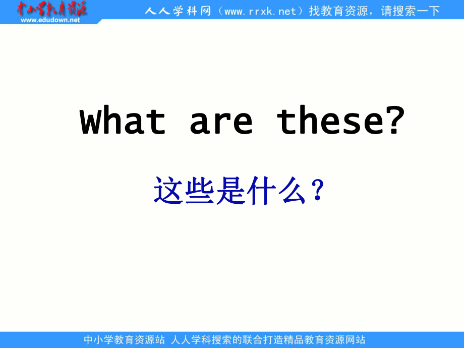 广东版(开心)三下Unit 6 Wha are theseppt课件2_第1页