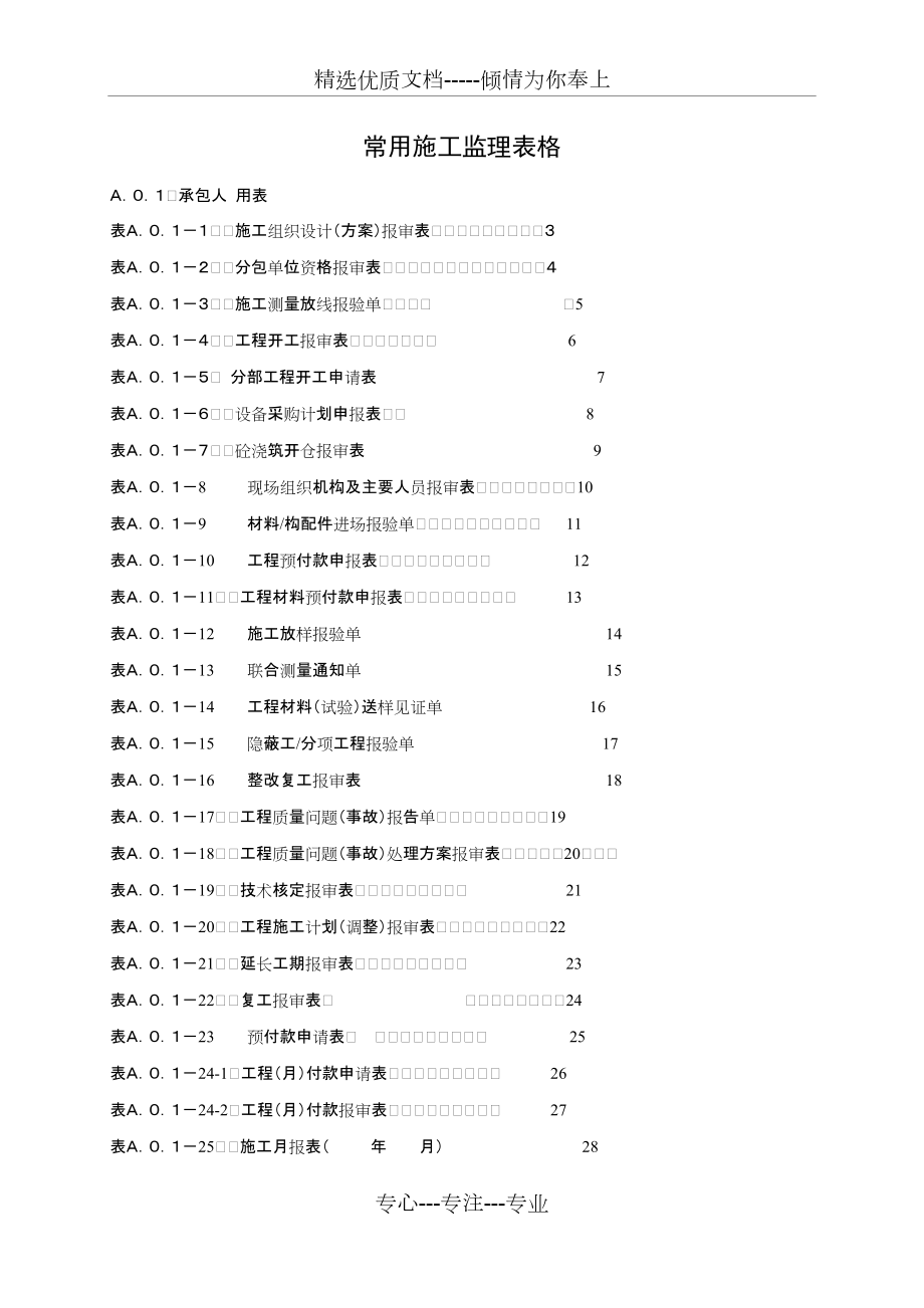 南华监理用表_第1页