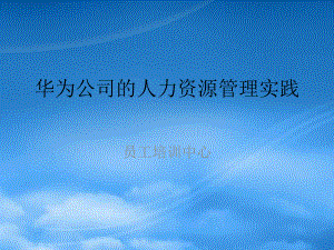 某公司的人力資源管理實(shí)踐課件(PPT 89頁(yè))4