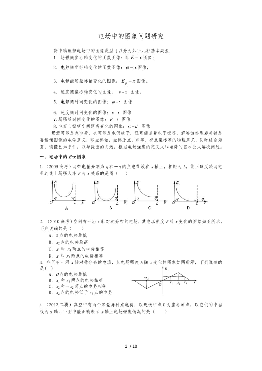 电场中的相关图像应用_第1页