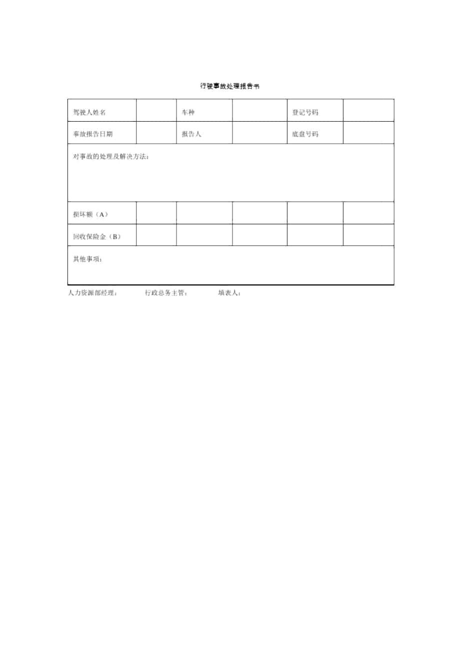 车辆管理常用表单(doc14个)7_第1页