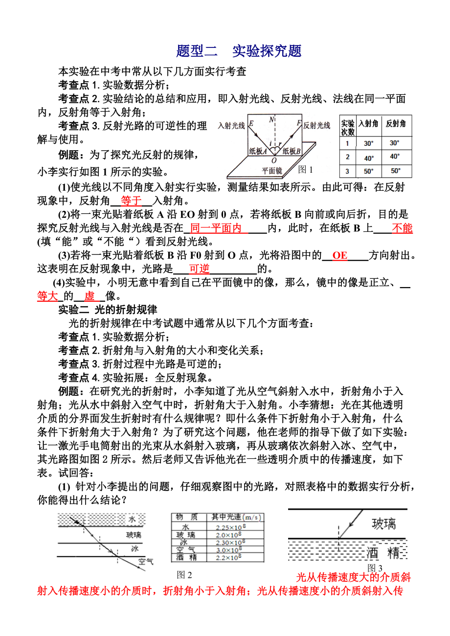 第二部分熱點題型突破題型二實驗探究題B5_第1頁