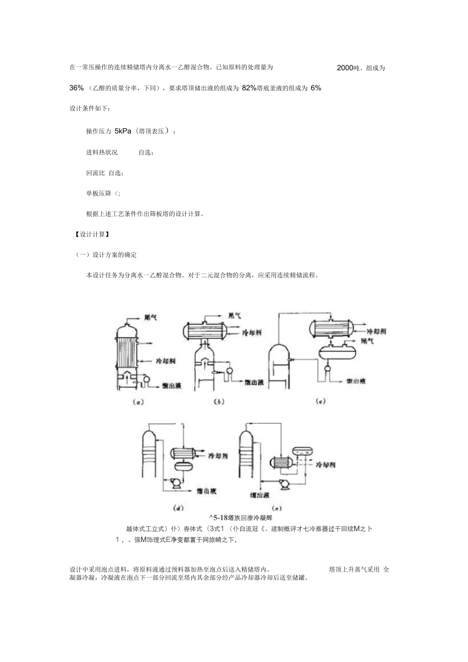 精馏塔设计流程_第1页