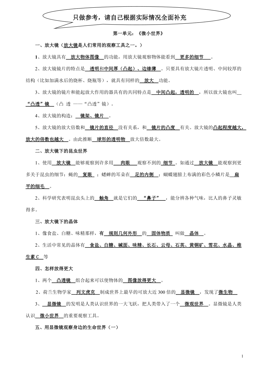 六年级下册科学复习资料22_第1页