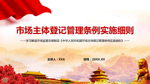 優(yōu)化營(yíng)商環(huán)境解讀2022年新制定的《市場(chǎng)主體登記管理?xiàng)l例實(shí)施細(xì)則》PPT專題課件