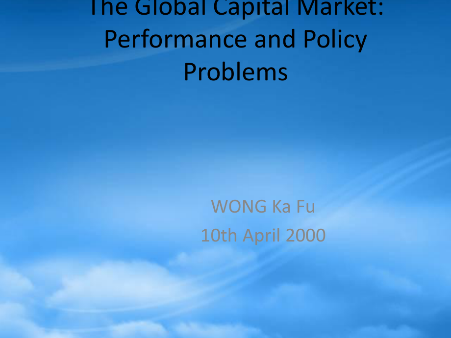andPolicyProblems(国际金融-香港大学,WONGKaFu_第1页