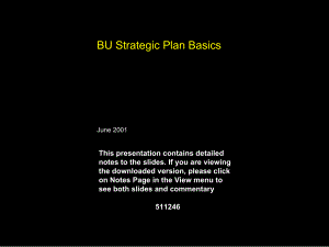 BU战略计划基本(1)