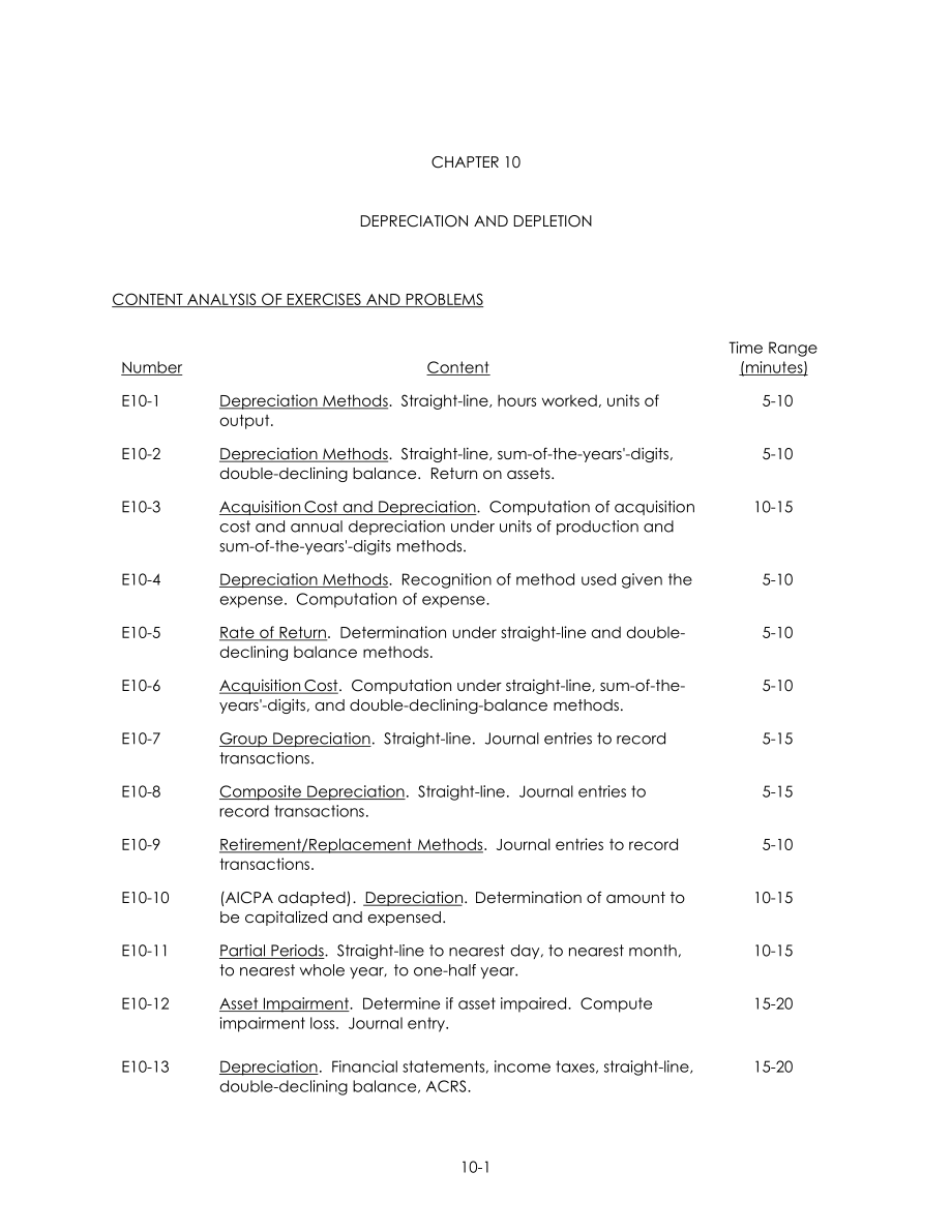 ch10 intermediate accounting nikolai 課后習(xí)題解答_第1頁