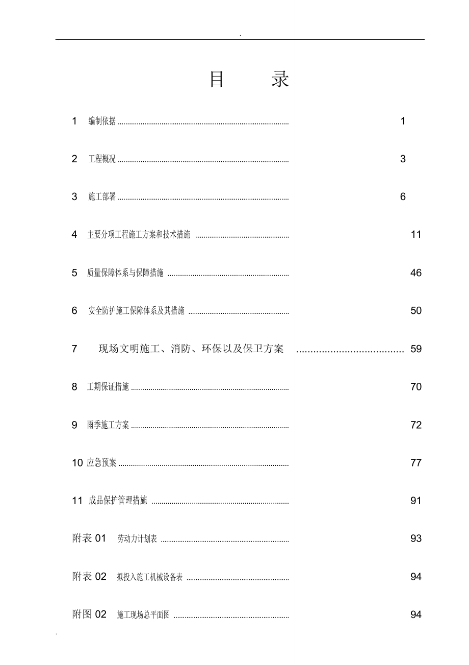 热力直埋管沟施工设计方案_第1页