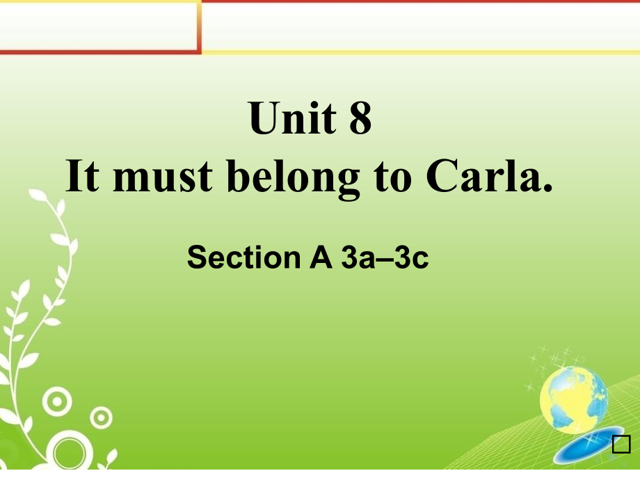 人教版九年級Unit8 Section A 3a–3c公開課課件(24張PPT)_第1頁