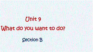 五年级下册英语课件-Unit 9 What do you want to do Section B_湘鲁版 (共18张PPT)