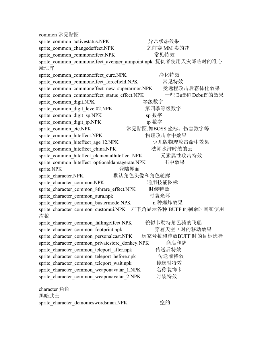 DNFImagePacks2文件列表与时俱进_第1页