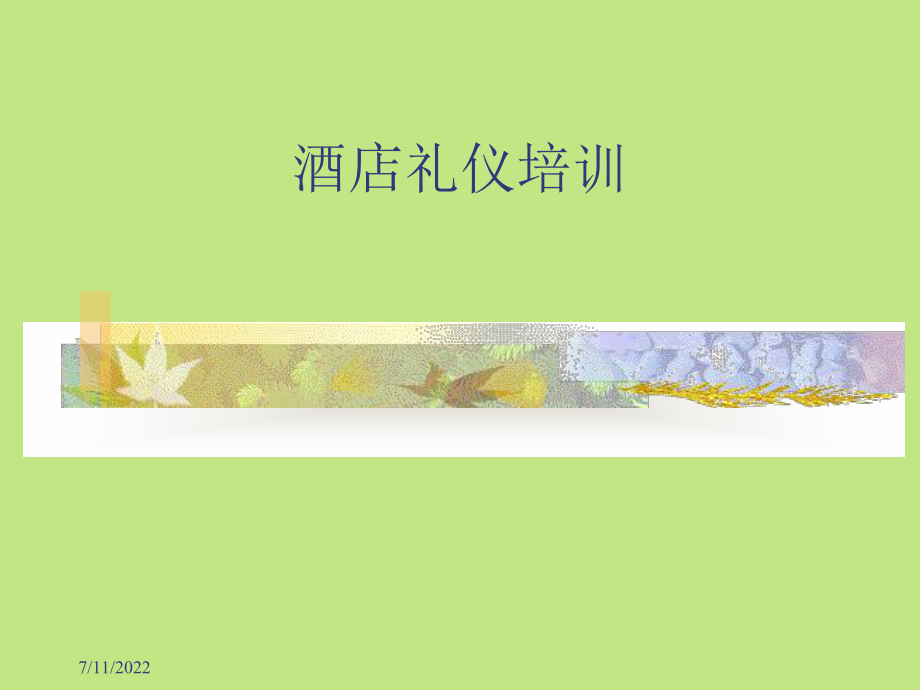 酒店礼仪培训教材(PPT 41页)_第1页