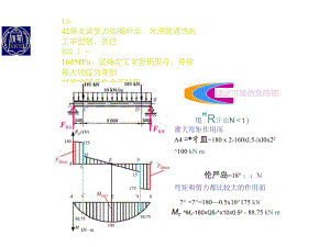 1342简支梁受力如图所示采用普通热轧工字型钢且已知