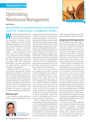 Optimizing Warehouse Management