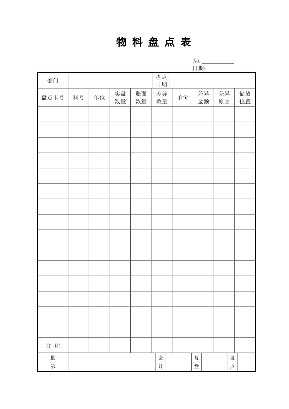 仓库采购表格大全.doc_第1页