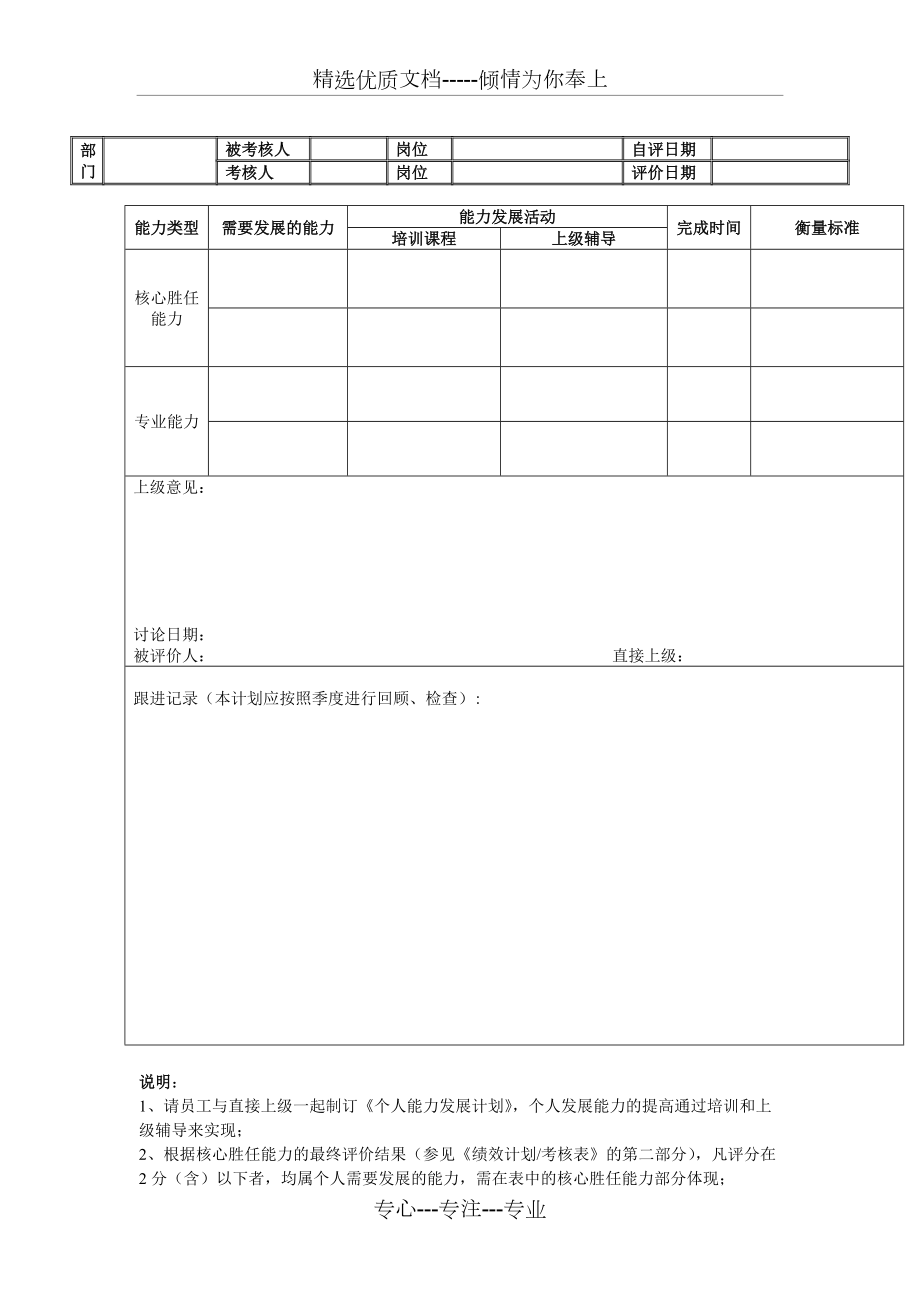 个人能力发展计划_第1页