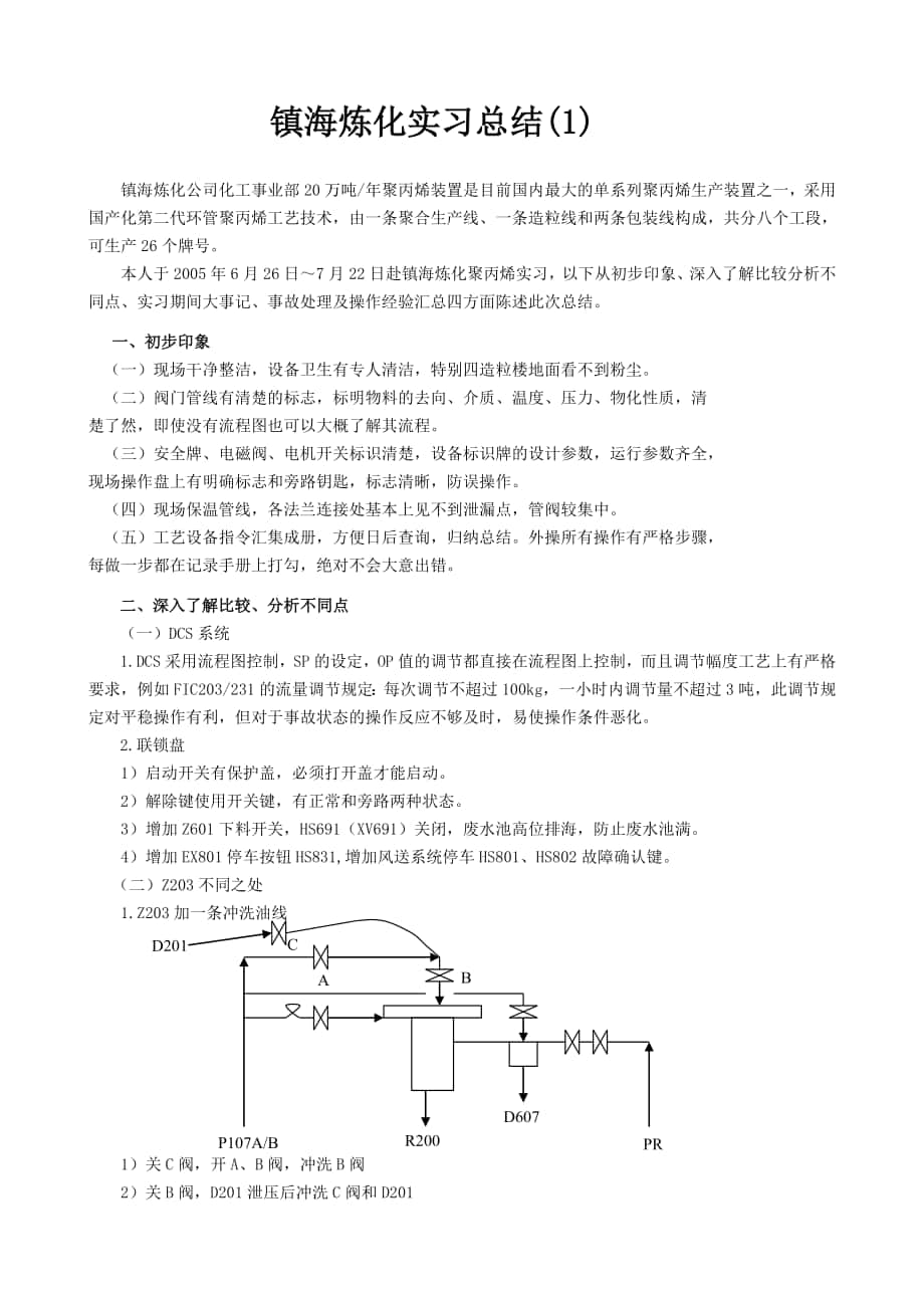 镇海炼化实习总结汇编_第1页