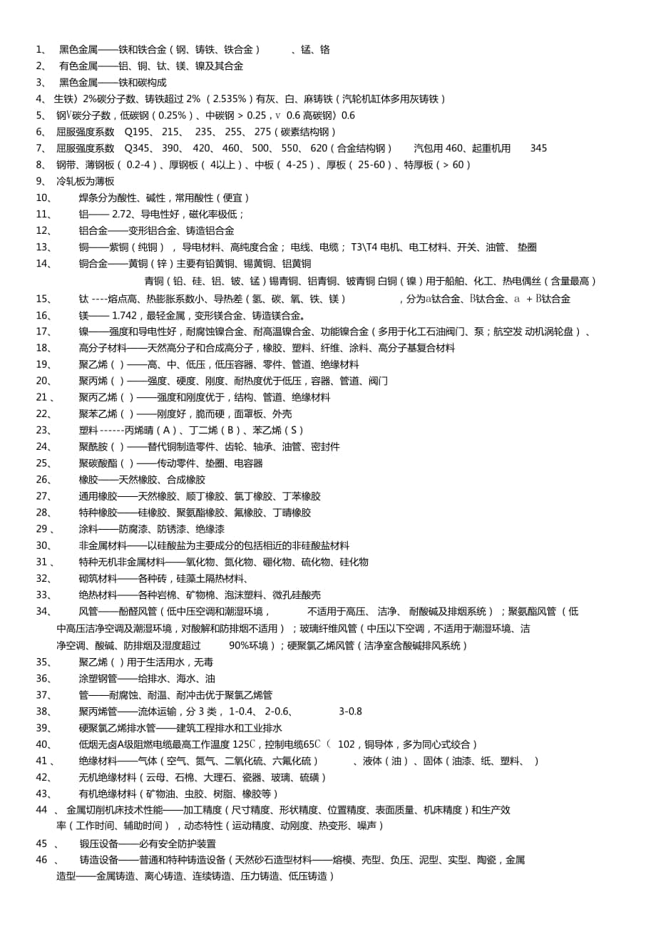 二级建造师机电实务重点记忆点_第1页